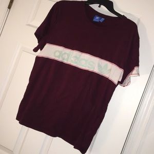 Adidas Maroon & Mint Top
